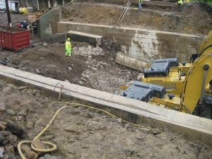August 2016_Photo 2_Prep of existing abutments