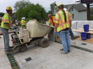 August 2016_Photo 5_Placing UHPC in deck closure joint